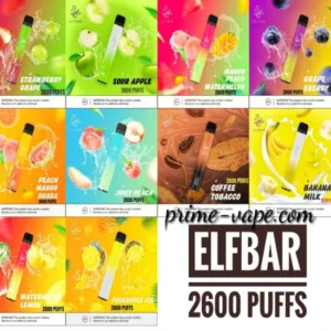 Elf Bar 2600 Puffs 20mg Disposable Vape Kit- Buy Best Pod device