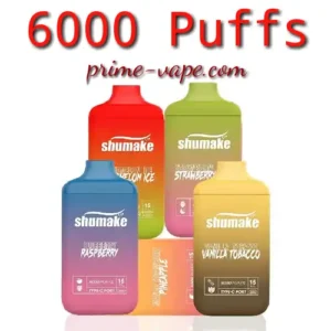 Shumake 6000 Puffs Disposable Vape Bar Kit- Best Pod Device