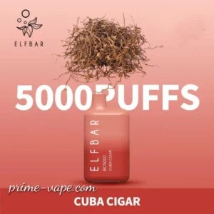 Elf Bar Cuba Cigar 5000 Puffs Pod- Best 20MG Disposable Vape