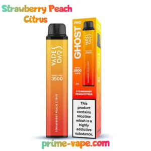 Ghost Pro Strawberry Peach Citrus 3500 Puffs Disposable Vape Kit