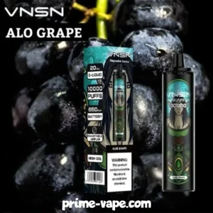 VNSN Quake Aloe Grape 10000 Puffs Disposable Vape- Mesh Coil