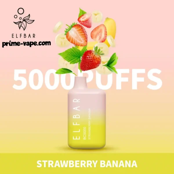 Strawberry Berry Mix 5000 Puffs Disposable Kit- Elf Bar 5000 Puffs