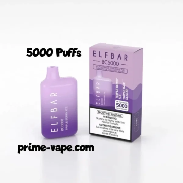 Strawberry Berry Mix 5000 Puffs Disposable Kit- Elf Bar 5000 Puffs