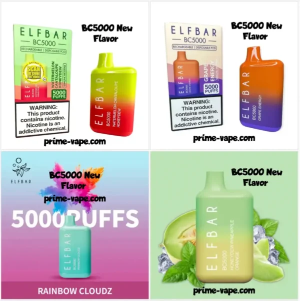 Elf Bar New Flavors 5000 puffs disposable vape- Elf Bar 5000 Puffs