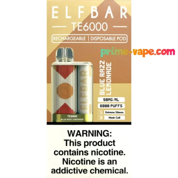 Elf Bar TE6000 Puffs Disposable Vape in Dubai UAE