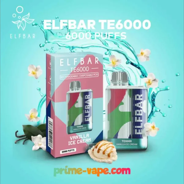 Elf Bar TE6000 Puffs Disposable Vape in Dubai UAE