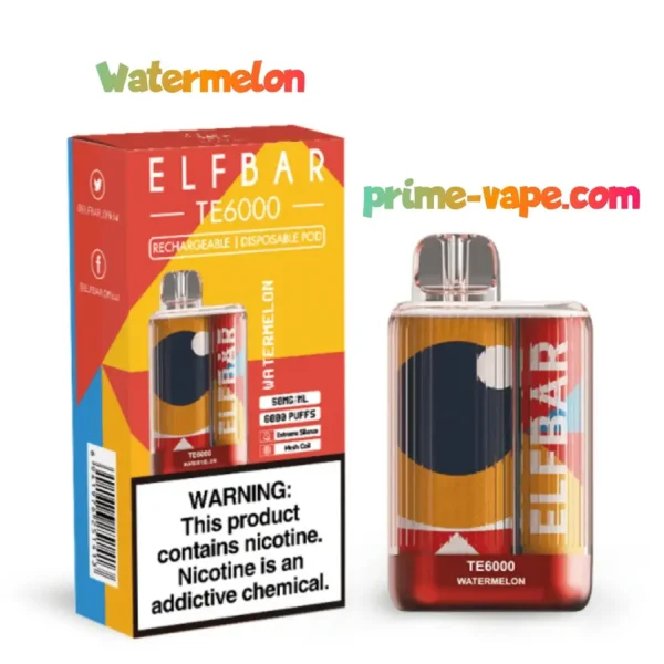 Elf Bar TE6000 Puffs Disposable Vape in Dubai UAE