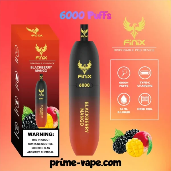 Finix 6000 Puffs Disposable Pod Device in Dubai- New Vape Kit