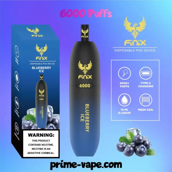 Finix 6000 Puffs Disposable Pod Device in Dubai- New Vape Kit