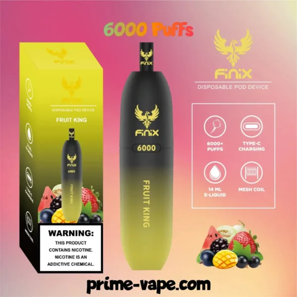 Finix 6000 Puffs Disposable Pod Device in Dubai- New Vape Kit