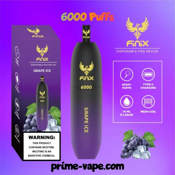 Finix 6000 Puffs Disposable Pod Device in Dubai- New Vape Kit