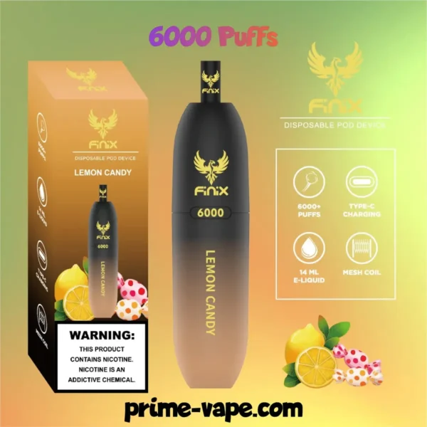 Finix 6000 Puffs Disposable Pod Device in Dubai- New Vape Kit