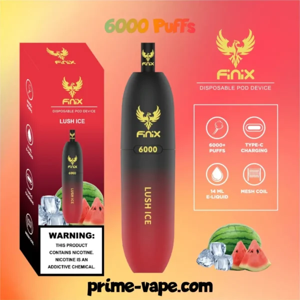 Finix 6000 Puffs Disposable Pod Device in Dubai- New Vape Kit