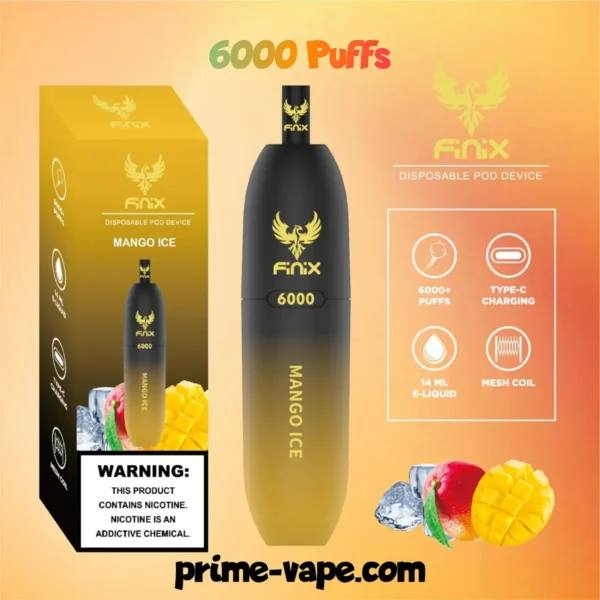 Finix 6000 Puffs Disposable Pod Device in Dubai- New Vape Kit