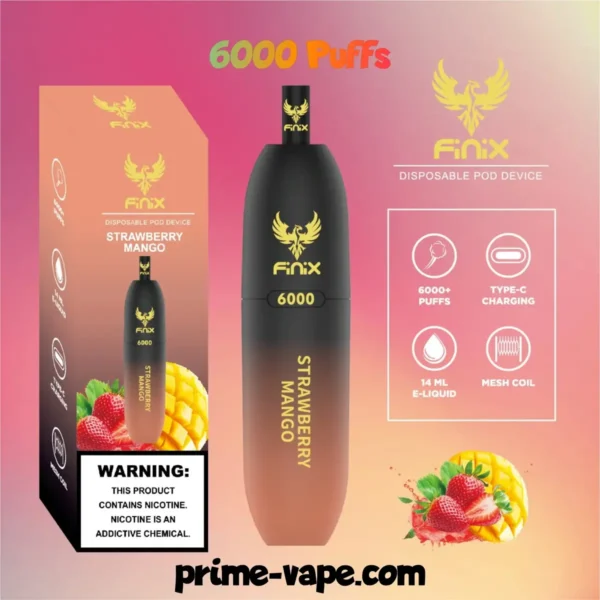 Finix 6000 Puffs Disposable Pod Device in Dubai- New Vape Kit