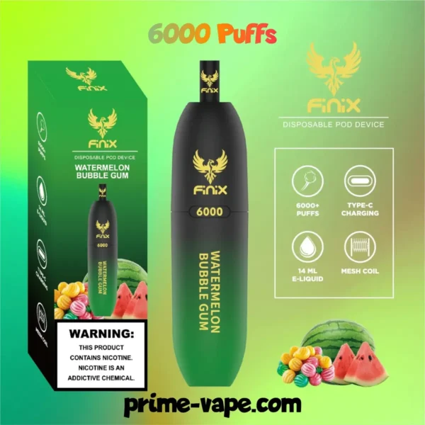 Finix 6000 Puffs Disposable Pod Device in Dubai- New Vape Kit