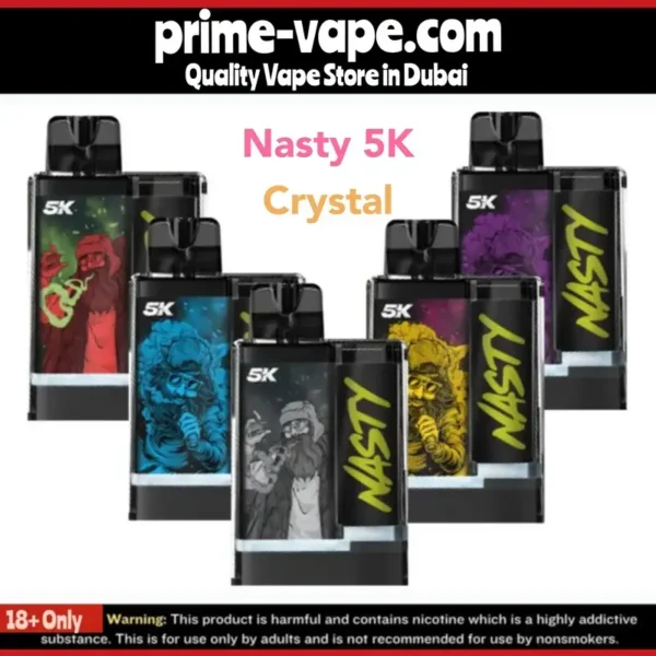 Nasty 5K 5000 Puffs disposable vape in Dubai UAE- Crystal pod kit