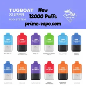 Tugboat Super 12000 Puffs Disposable vape pod Available in Dubai