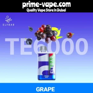 Best Elf Bar Flavour Grape 6000 puffs disposable vape- Dubai UAE
