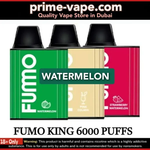 Fumo King Watermelon 6000 Puffs Disposable Vape in Dubai- Best