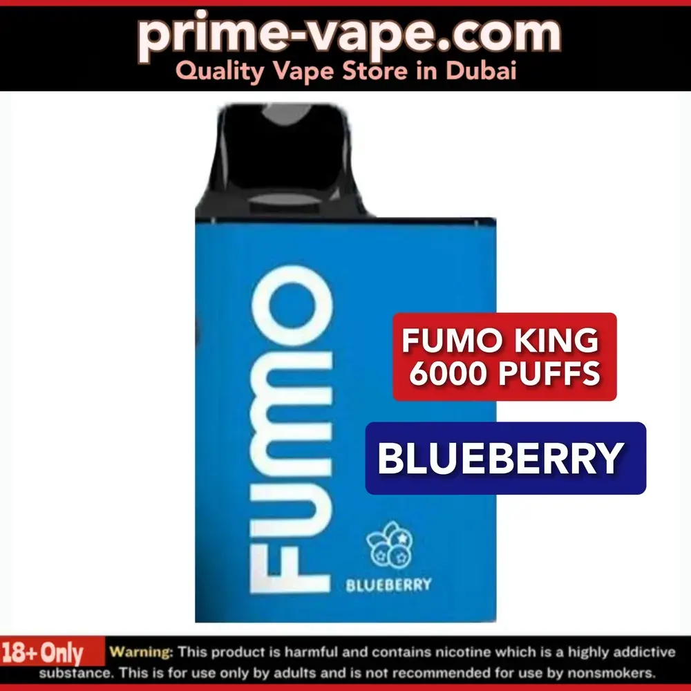 Fumo King Blueberry 6000 puffs disposable vape- Prime Vape UAE