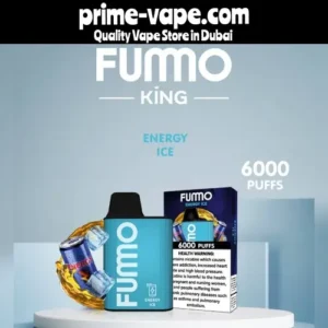 Fumo King Energy Ice 6000 Puffs Disposable Kit | Prime Vape UAE