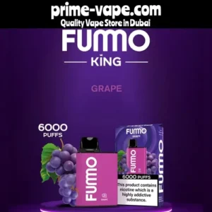 Fumo King Grape 6000 Puffs Disposable Vape | Prime Vape UAE