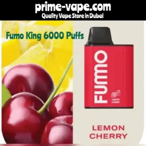 Fumo King Lemon Cherry 6000 Puffs Disposable Vape- Dubai UAE