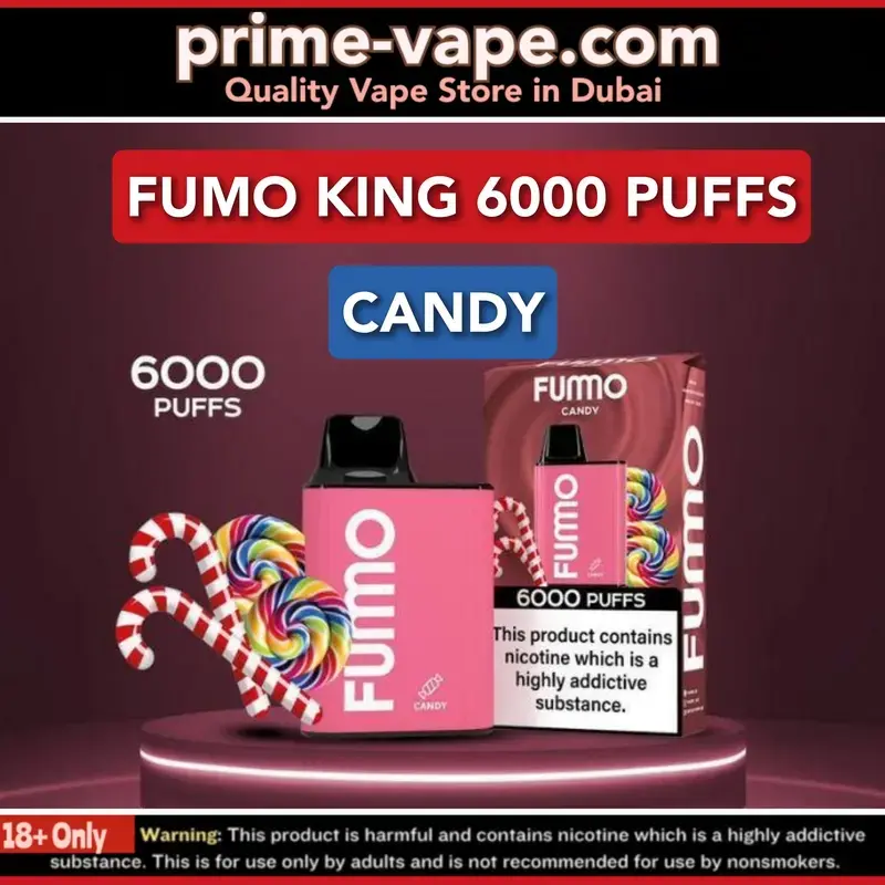 Fumo King Candy 6000 Puffs Disposable Vape | Prime Vape UAE