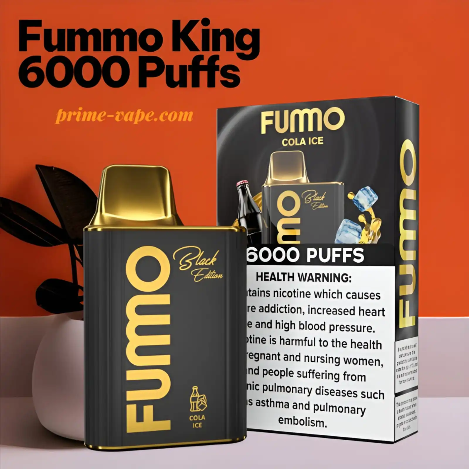 Fumo King Cola Ice 6000 Puffs Vape Kit - Fummo Dubai UAE
