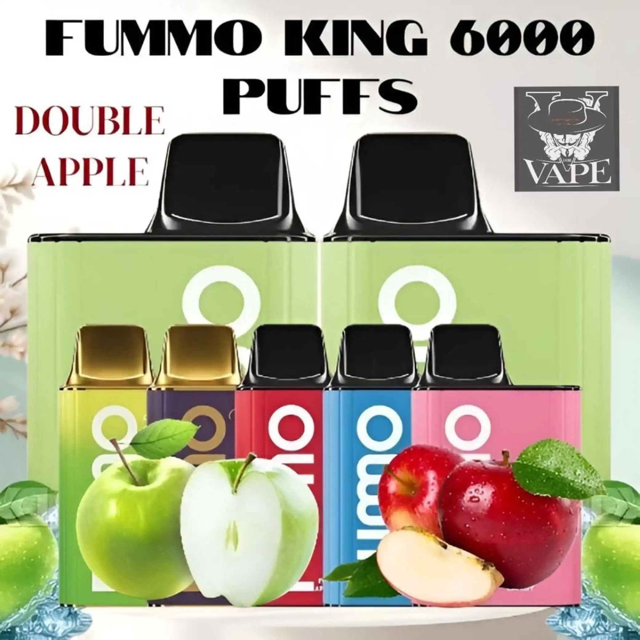 Fumo King Double Apple 6000 Puffs Disposable Vape - Dubai UAE