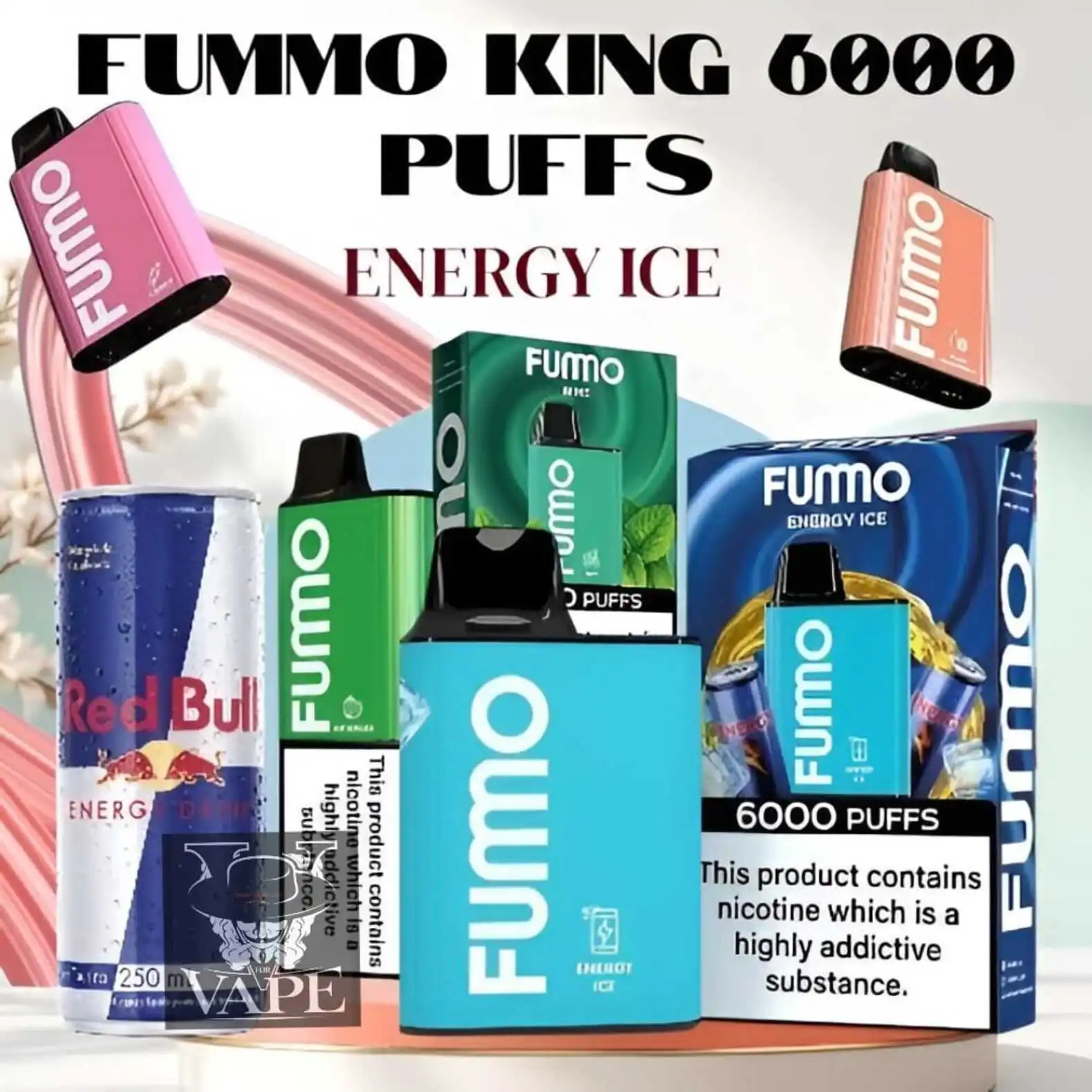 Fumo King Energy Ice 6000 Puffs Disposable Kit - Fummo Dubai UAE