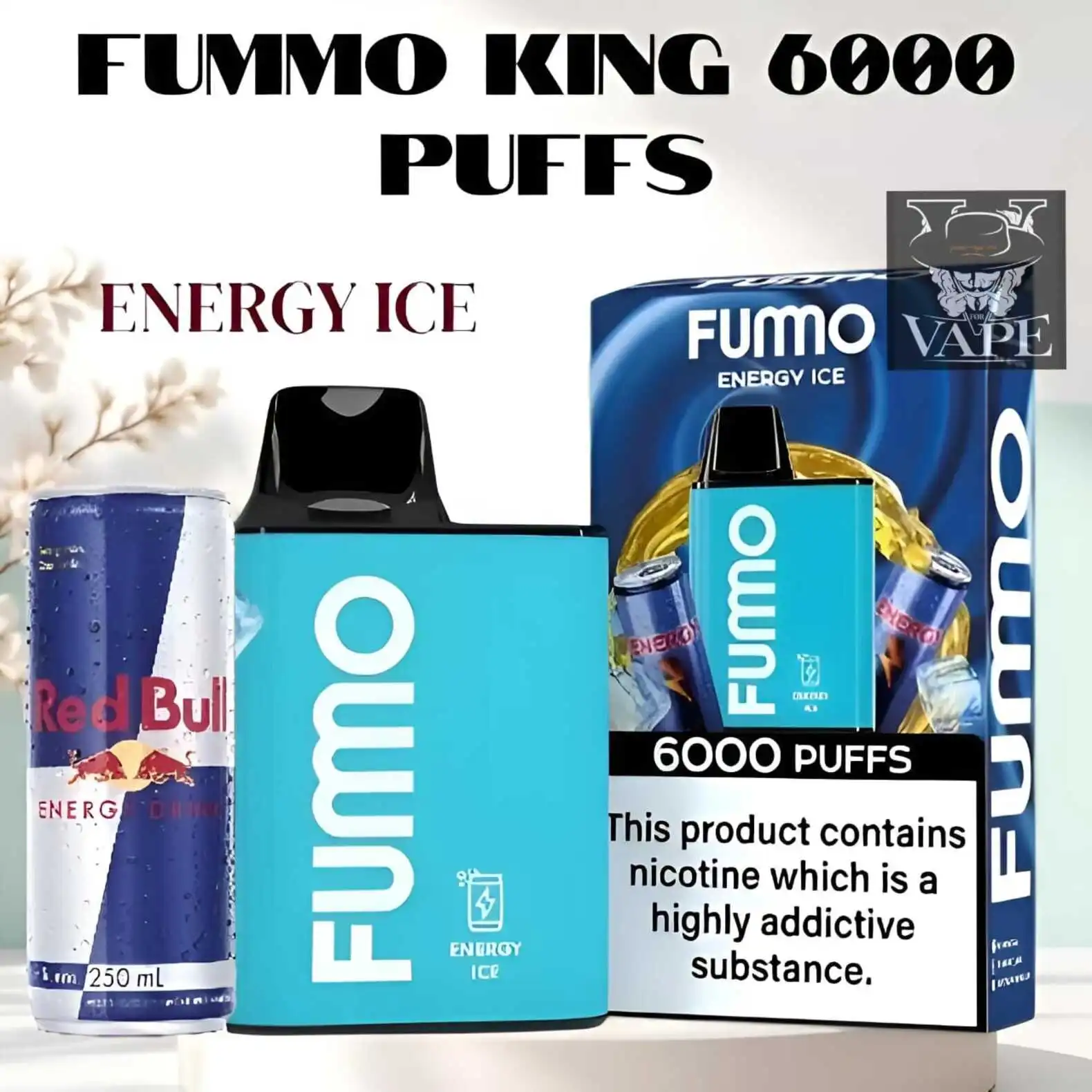 Fumo King Energy Ice 6000 Puffs Disposable Kit - Fummo Dubai UAE