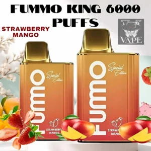 Fumo King Strawberry Mango 6000 Puffs Disposable vape in Dubai