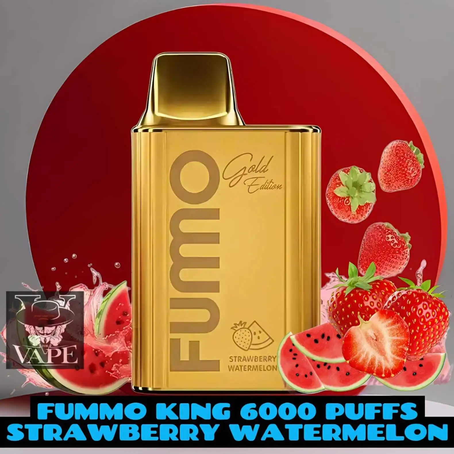 Fumo King Strawberry Watermelon 6000 Puffs Disposable Vape
