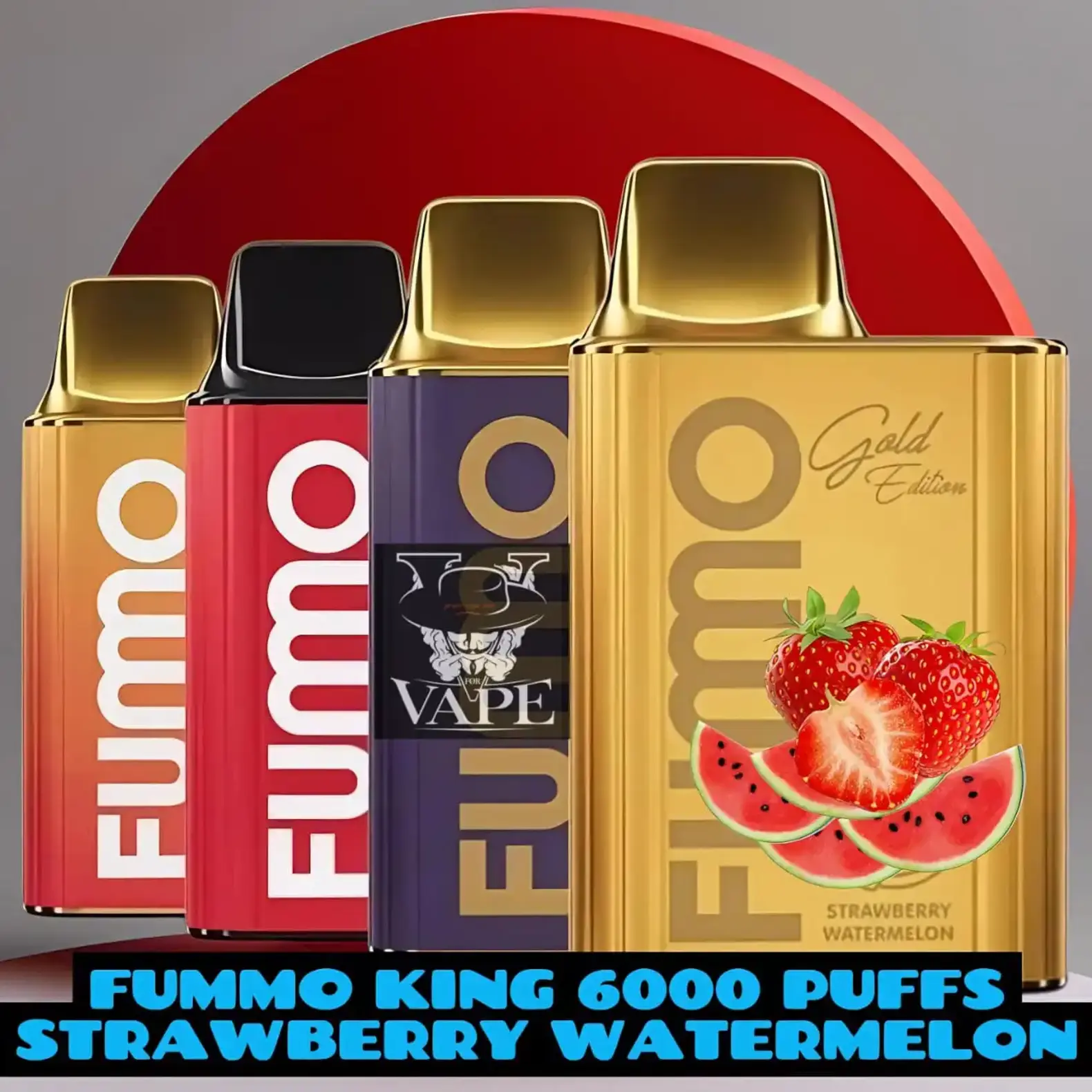 Fumo King Strawberry Watermelon 6000 Puffs Disposable Vape