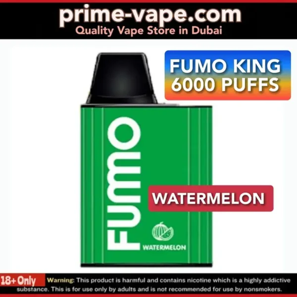 Fumo King Watermelon 6000 Puffs Disposable Vape in Dubai- Best