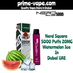 Nerd Square Watermelon Ice 5000 Puffs Disposable Vape in Dubai