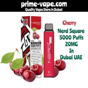 Nerd Square Cherry 5000 Puffs Disposable Vape in Dubai UAE