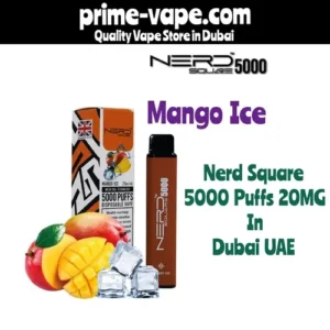 Nerd Square Mango Ice 5000 Puffs disposable vape- 20mg nicotine