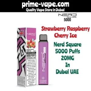 Nerd Square Strawberry Raspberry Cherry Ice 5000 Puffs Vape Kit