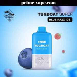 Tugboat Super Blue Razz Ice 12000 Puffs Disposable Vape- 20ml