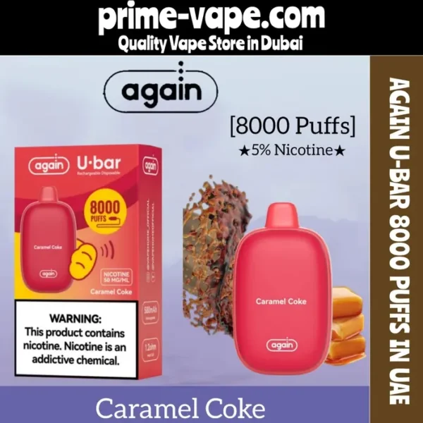 Again U-bar 8000 Puffs disposable vape in Dubai- Prime Vape UAE