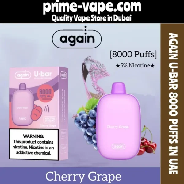 Again U-bar 8000 Puffs disposable vape in Dubai- Prime Vape UAE