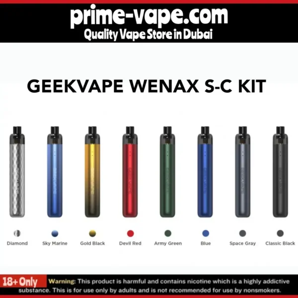 Geekvape Wenax S-C Pod System Kit 1100mAh 2ml in Dubai UAE