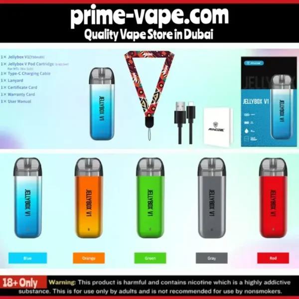 Rincoe Jellybox V1 Kit 750mAh 3ml 16W pod System in Dubai UAE