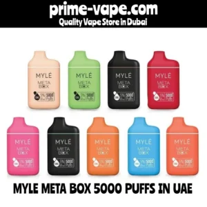 Myle Meta Box 5000 Puffs disposable bar- Dubai | Prime Vape UAE