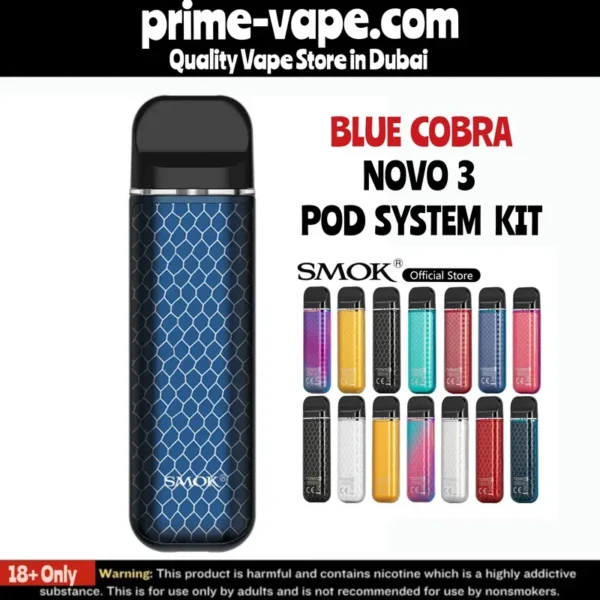 Smok Novo 3 Kit 25W 800mAh 2ml Pod System | Prime Vape UAE