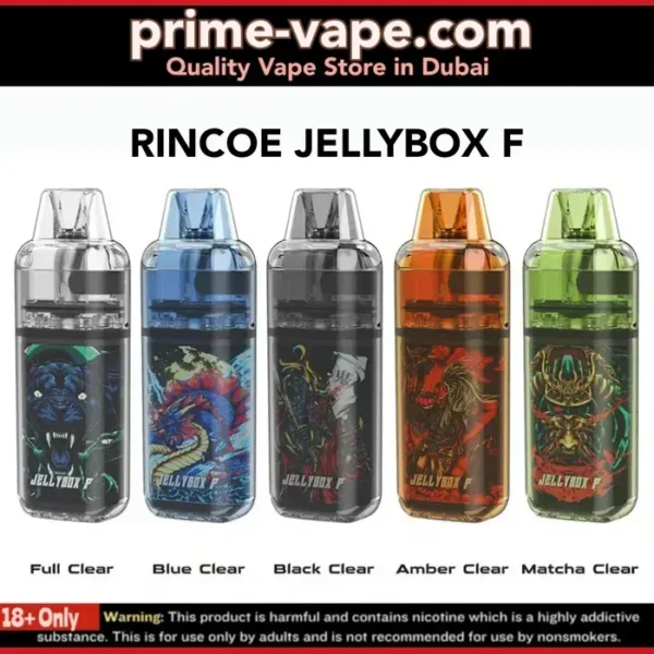 Rincoe Jellybox F Kit 650mAh 2ml 15W Pod System- Dubai UAE