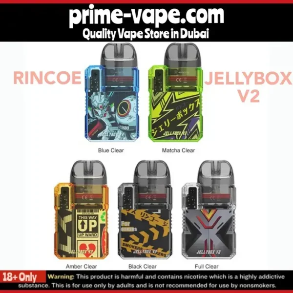 Rincoe Jellybox V2 Kit 16W 850mAh 3ml Pod System- Dubai UAE